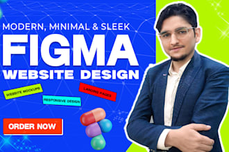 do saas landing page,figma mockup design, website UI design