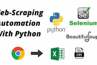 do web scraping, data extracting with python