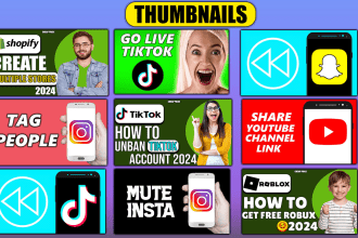 create how to tutorial videos thumbnail for you