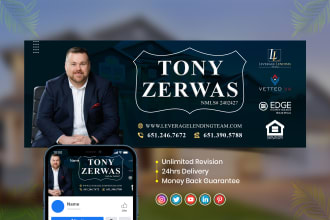 design a unique facebook page cover or social media banner