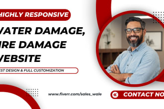 design water damage, water restoration, fire damage, plumbing website