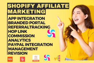 setup shopify affiliate program goaffpro uppromote referral candy bixgrow