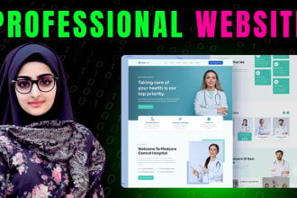 design healthcare website or home care or medical website in 24 hours