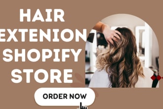 design hair extension shopify store hair extension website beauty hair website