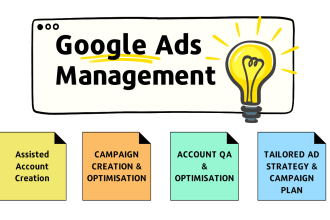 build, manage, and optimise google ads campaign, search, display, pmax