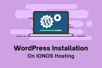 install wordpress on ionos hosting with free setup