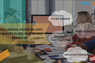 design, redesign, edit or modify flyer, poster and brochure