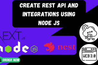 create restapi using nodejs, express, nestjs and postgraph