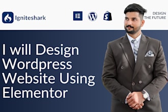 create website using wordpress with elementor website builder