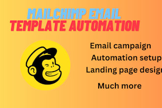 design mailchimp template and setup automation