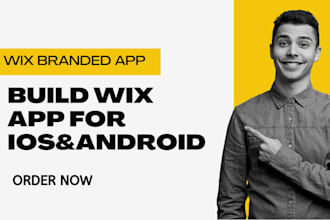 build branded app by wix for ios and android