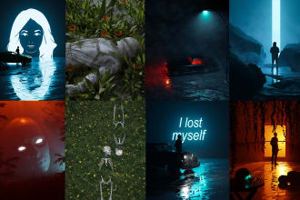 create 3d environment,fantasy scene, concept art