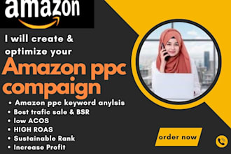 manage and optimize amazon PPC campaign to increase sales