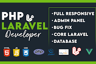be your PHP laravel developer for custom websites and saas application