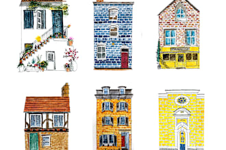 create hand drawn watercolor illustrations