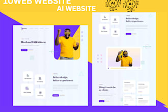 design website on 10web, ecommerce website, ai automation website dora ai figma