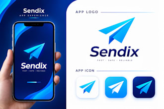 design modern and attractive app icon logo and splash screen