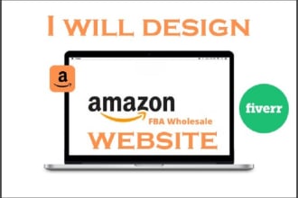 design wholesale amazon fba website for brand approval