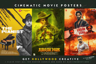 design a professional movie poster