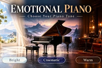 create an emotional piano arrangement of your song