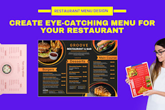 do restaurant menu design, modern restaurant menu, food menu