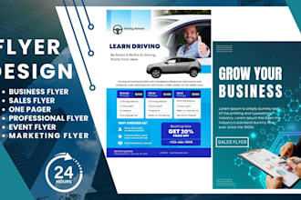create business flyer and sales flyer