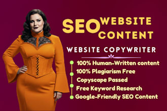 be your content writer and website copywriter