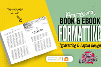 book ebook paperback formatting and typesetting