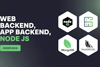 do website development front end, backend developer, node js, api development