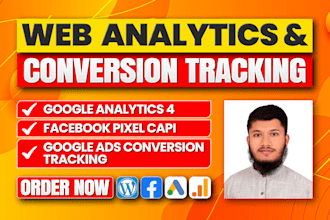 google analytics 4 setup, ads conversion tracking, facebook pixel conversion api