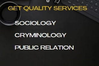 assist you with political science and criminology