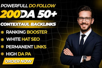 do 200 da dr70 plus dofollow homepage contextual backlinks