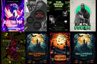 craft a sick 90s inspired old school rave flyer poster