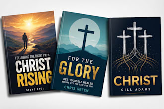 design christian book cover design or religious book cover
