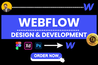 design or develop webflow website and figma to webflow