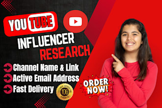collect youtube influencer verified email list for your outreach campaigns