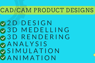 do mechanical engineering 2d and 3d cad,cam design and product design