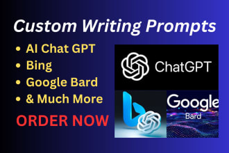 do custom prompts writing using ai