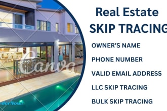 do skip tracing, llc skip tracing, real estate skip tracing