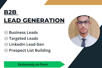 b2b lead generation,targeted leads and prospect list building