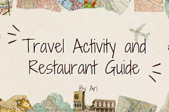 plan detailed travel activities and top restaurants abroad