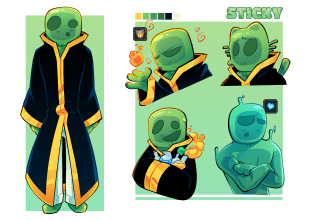 draw a ref sheet for your character