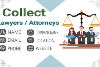 1000 lawyers, attorneys email and contact leads details list building