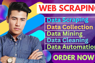 do web scraping, data mining, collection and extraction