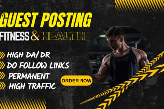 publish guest post on high da health and fitness blogs
