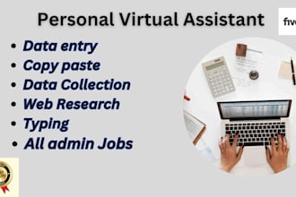 be your professional virtual assistant for all admin tasks