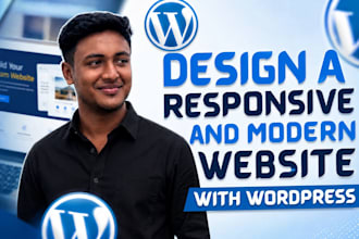create your responsive and modern wordpress website design