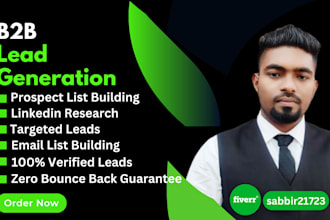 do b2b lead generation and linkedin research