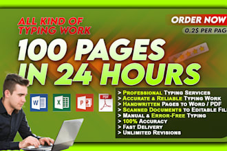 retype scanned pdf, image or handwritten pages into word