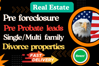 do pre foreclosure pre probate divorce property single, multi family properties